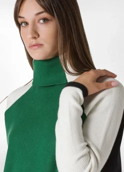 Online DEHA Color Block Pullover Green Grass Green