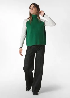 Online DEHA Color Block Pullover Green Grass Green