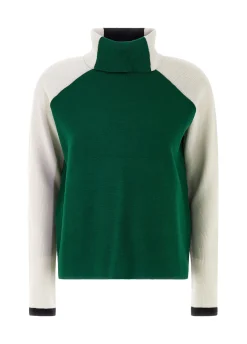 Online DEHA Color Block Pullover Green Grass Green