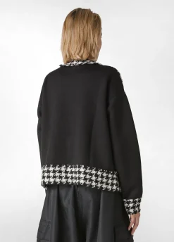 New DEHA Combined Tweed Jacket Black
