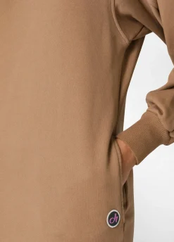 Sale DEHA Comfort High Neck Dress Brown Biscuit Brown