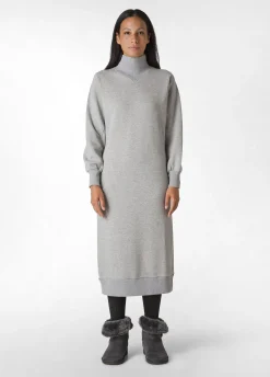 Best Sale DEHA Comfort High Neck Dress Grey Grey Melange