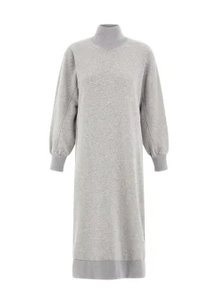 Best Sale DEHA Comfort High Neck Dress Grey Grey Melange