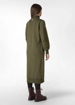 Best Sale DEHA Comfort High Neck Dress Green Olive Green