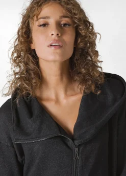 Fashion DEHA Comfort Oversize Full Zip Hoodie Black