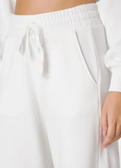 Shop DEHA Comfort Slit Sweatpants White Milk White