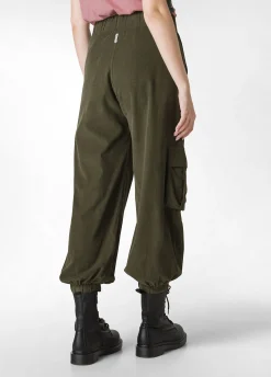Shop DEHA Corduroy Cargo Pants Green Olive Green