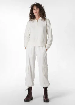 Hot DEHA Corduroy Cargo Pants White Milk White