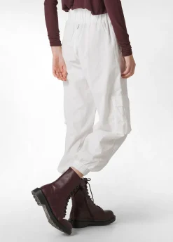 Hot DEHA Corduroy Cargo Pants White Milk White
