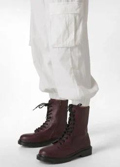 Hot DEHA Corduroy Cargo Pants White Milk White