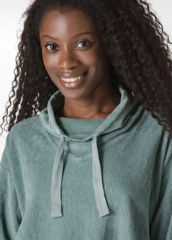 Best DEHA Corduroy Chenille Sweatshirt Green Sage Green