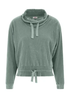 Best DEHA Corduroy Chenille Sweatshirt Green Sage Green