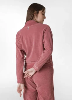 Best DEHA Corduroy Chenille Sweatshirt Pink Deco' Rose