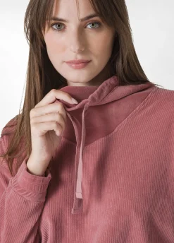 Best DEHA Corduroy Chenille Sweatshirt Pink Deco' Rose