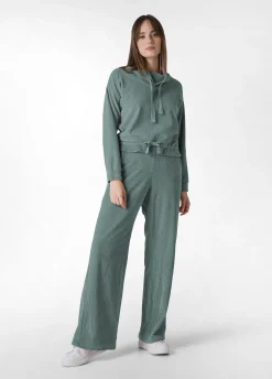 Discount DEHA Corduroy Chenille Wide Leg Pants Green Sage Green