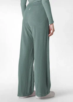 Discount DEHA Corduroy Chenille Wide Leg Pants Green Sage Green