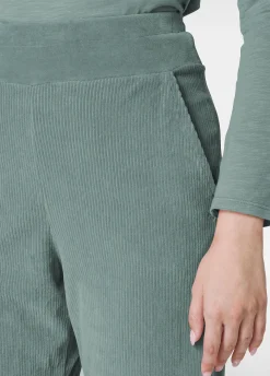 Discount DEHA Corduroy Chenille Wide Leg Pants Green Sage Green