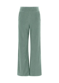 Discount DEHA Corduroy Chenille Wide Leg Pants Green Sage Green