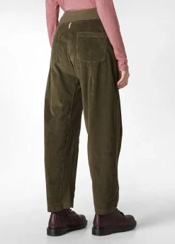 New DEHA Corduroy Combined Pants Green Olive Green