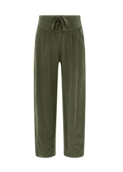 New DEHA Corduroy Combined Pants Green Olive Green
