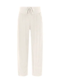 Shop DEHA Corduroy Combined Pants White Milk White