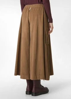 Clearance DEHA Corduroy Coulotte Pants Brown Biscuit Brown
