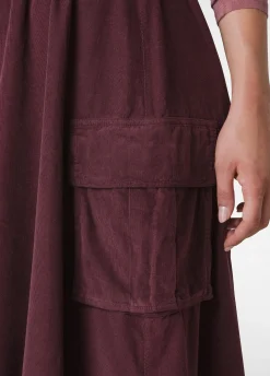 New DEHA Corduroy Coulotte Pants Red Tibetan Red