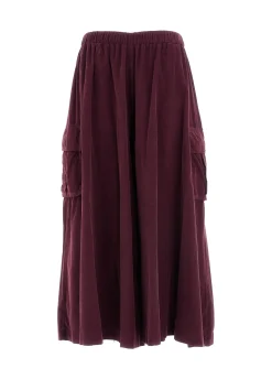 New DEHA Corduroy Coulotte Pants Red Tibetan Red