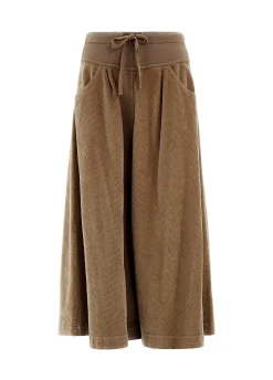 Cheap DEHA Corduroy Long Skirt Brown Biscuit Brown