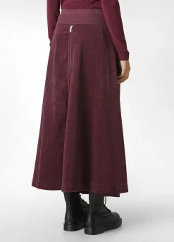 Flash Sale DEHA Corduroy Long Skirt Red Tibetan Red