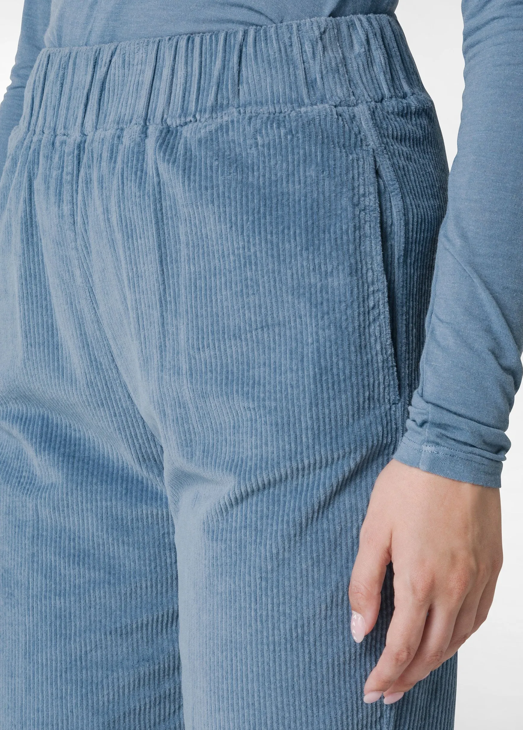 Best DEHA Corduroy Straight Pants Blue Midblue