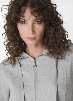 Cheap DEHA Core Full Zip Hoodie Grey Grey Melange