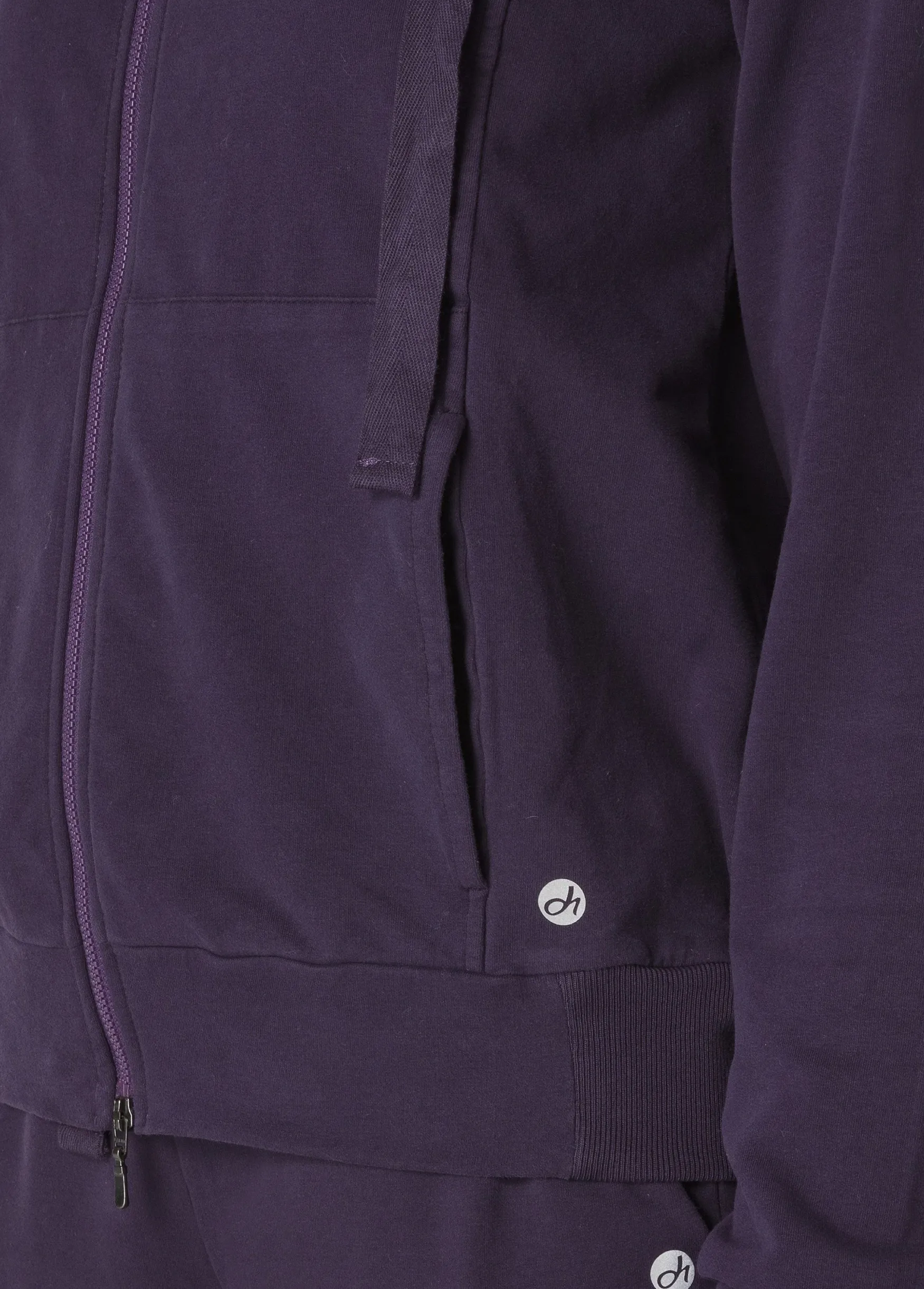 Sale DEHA Core Full Zip Hoodie Purple Aubergine Violet