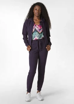 Sale DEHA Core Full Zip Hoodie Purple Aubergine Violet