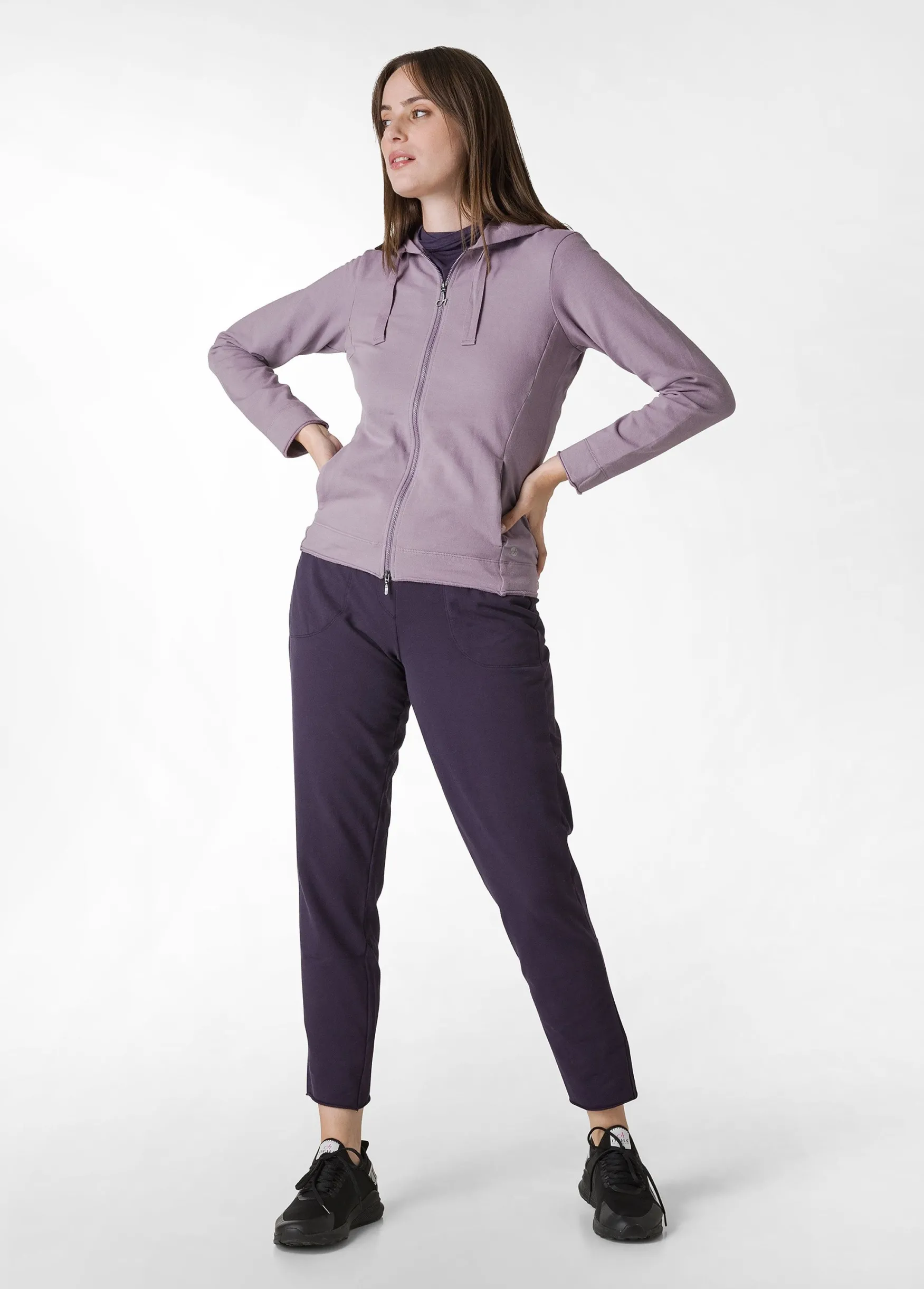 Fashion DEHA Core Full Zip Hoodie Purple Mauve Violet