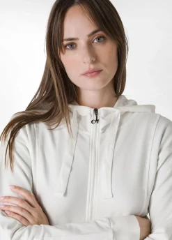 Outlet DEHA Core Full Zip Hoodie White Milk White