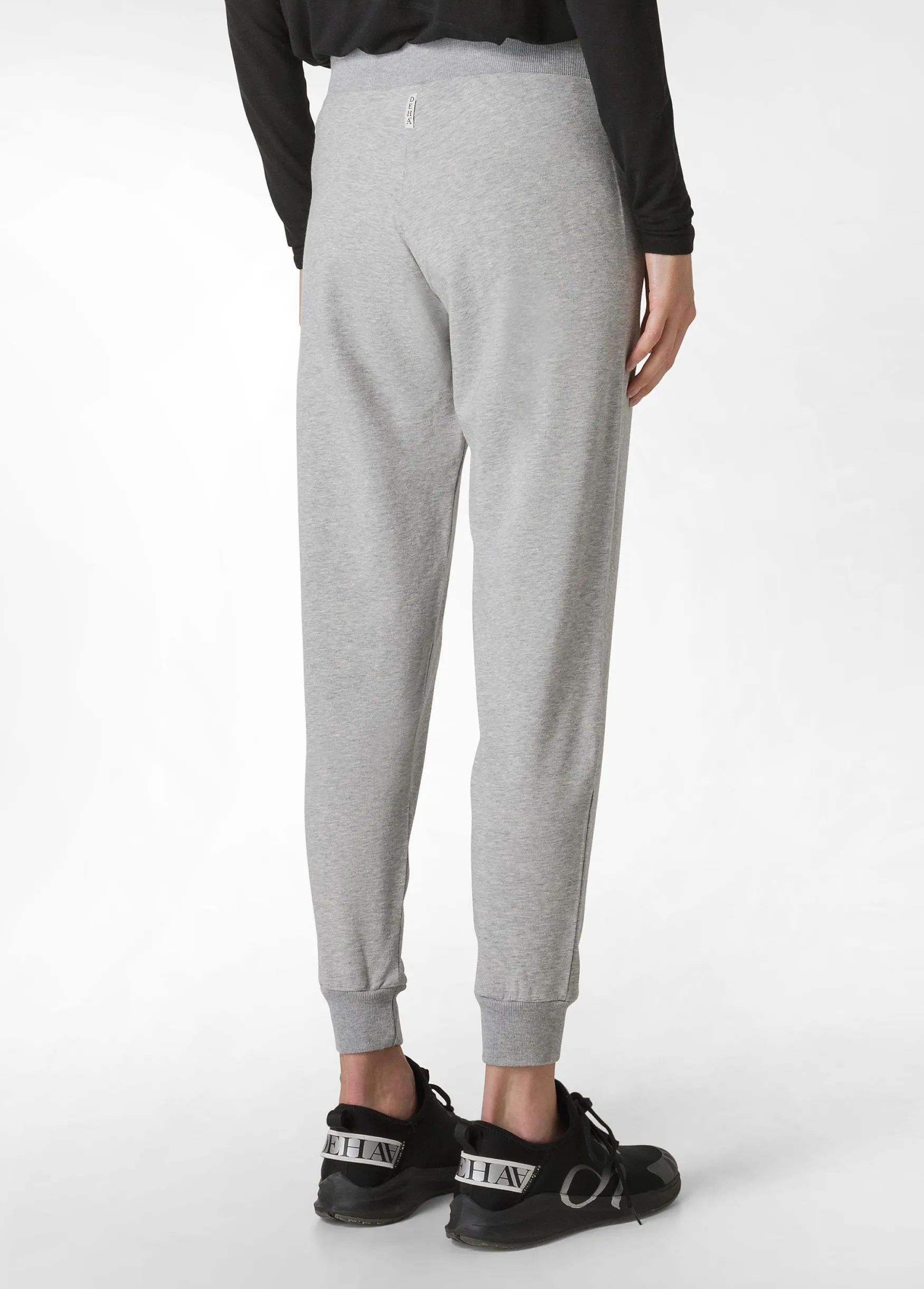 Shop DEHA Core Jogger Cuffed Sweatpants Grey Grey Melange
