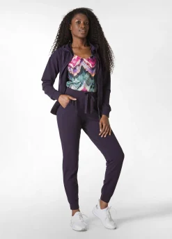 Cheap DEHA Core Jogger Cuffed Sweatpants Purple Aubergine Violet