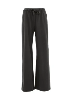 Outlet DEHA Core Wide Leg Jersey Pants Black