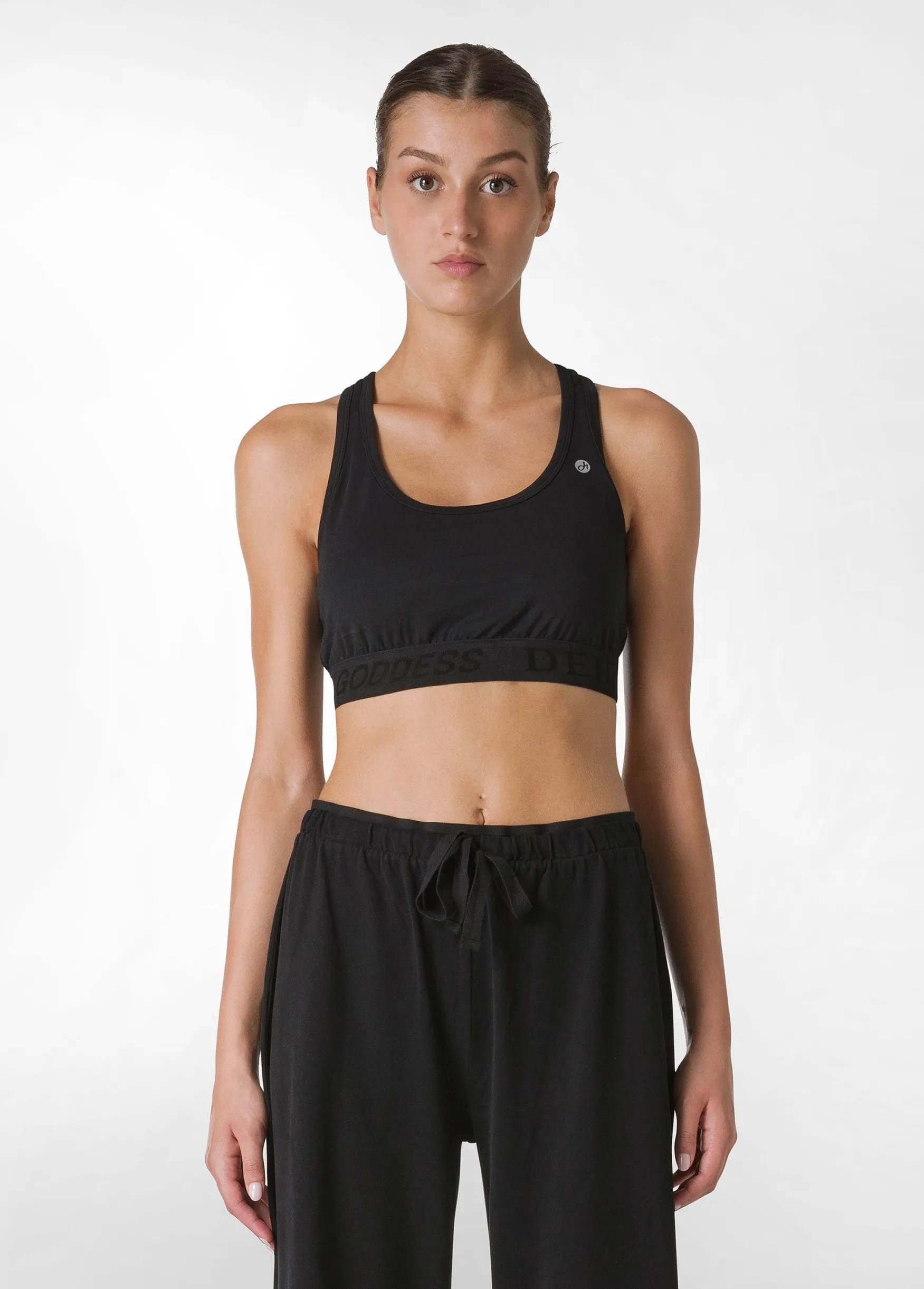 Outlet DEHA Core Wide Leg Jersey Pants Black