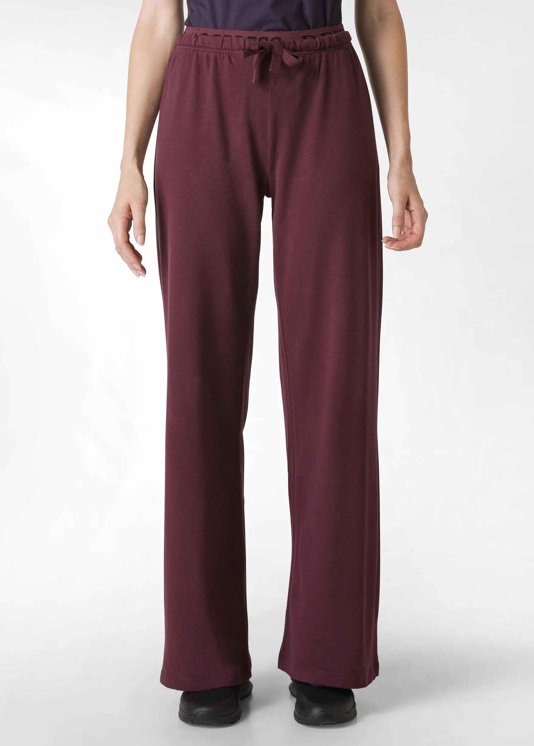 Online DEHA Core Wide Leg Jersey Pants Red Tibetan Red