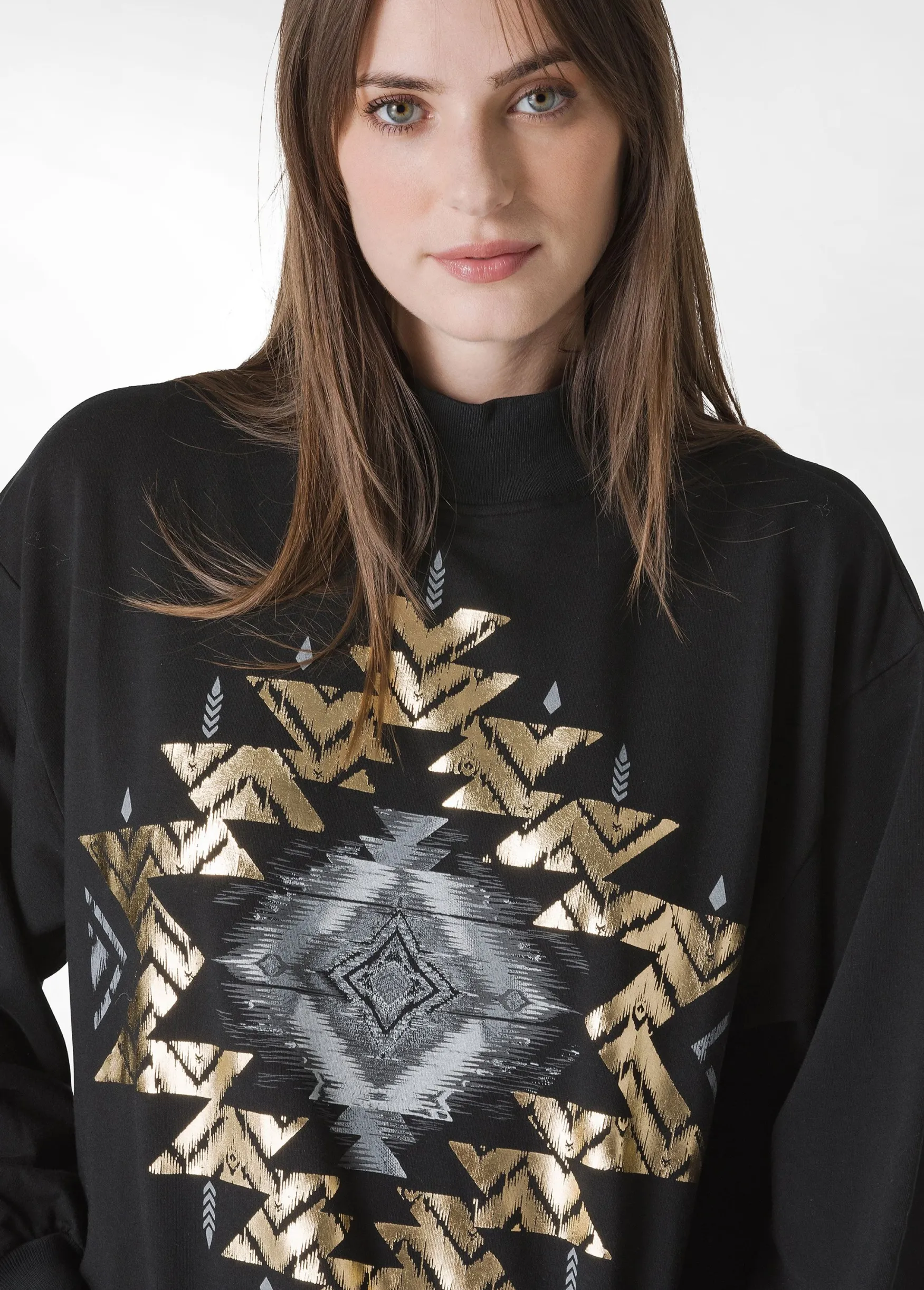 Store DEHA Cosy Graphic Sweatshirt Black