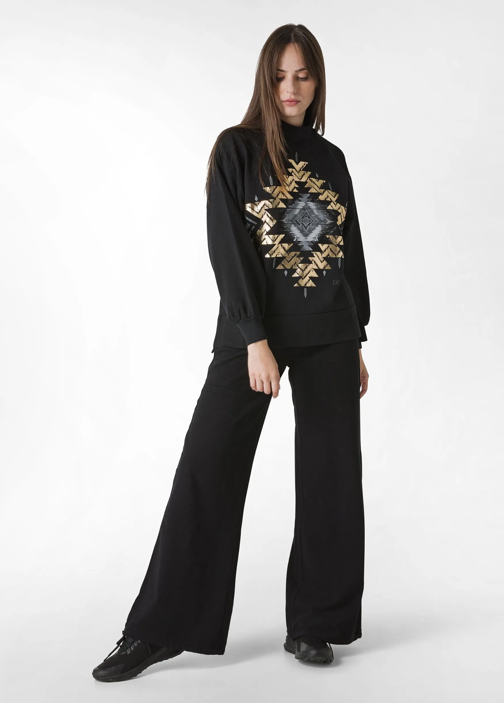 Store DEHA Cosy Graphic Sweatshirt Black
