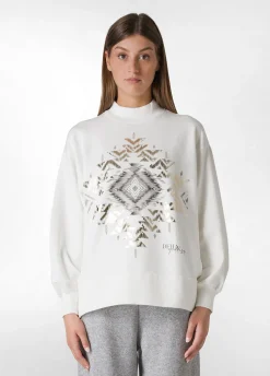 Clearance DEHA Cosy Graphic Sweatshirt White Milk White