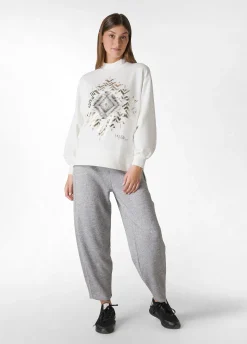 Clearance DEHA Cosy Graphic Sweatshirt White Milk White