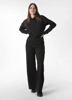 Store DEHA Cosy Knotted Hoodie Black