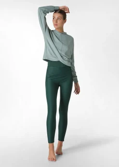 Outlet DEHA Cosy Knotted Hoodie Green Sage Green