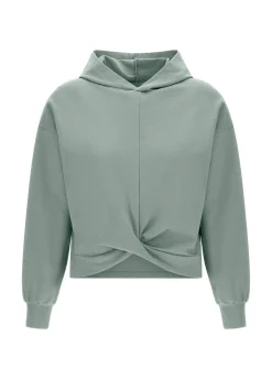 Outlet DEHA Cosy Knotted Hoodie Green Sage Green