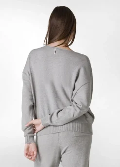 Cheap DEHA Crewneck Sweater Grey Grey Melange