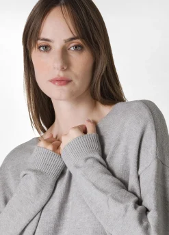 Cheap DEHA Crewneck Sweater Grey Grey Melange